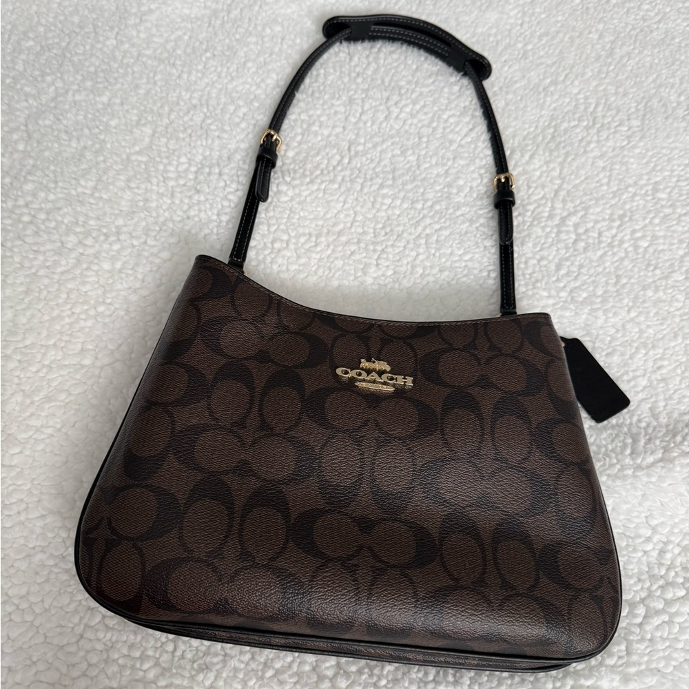 Coach Penelope Walnut Signature Shoulder Bag
